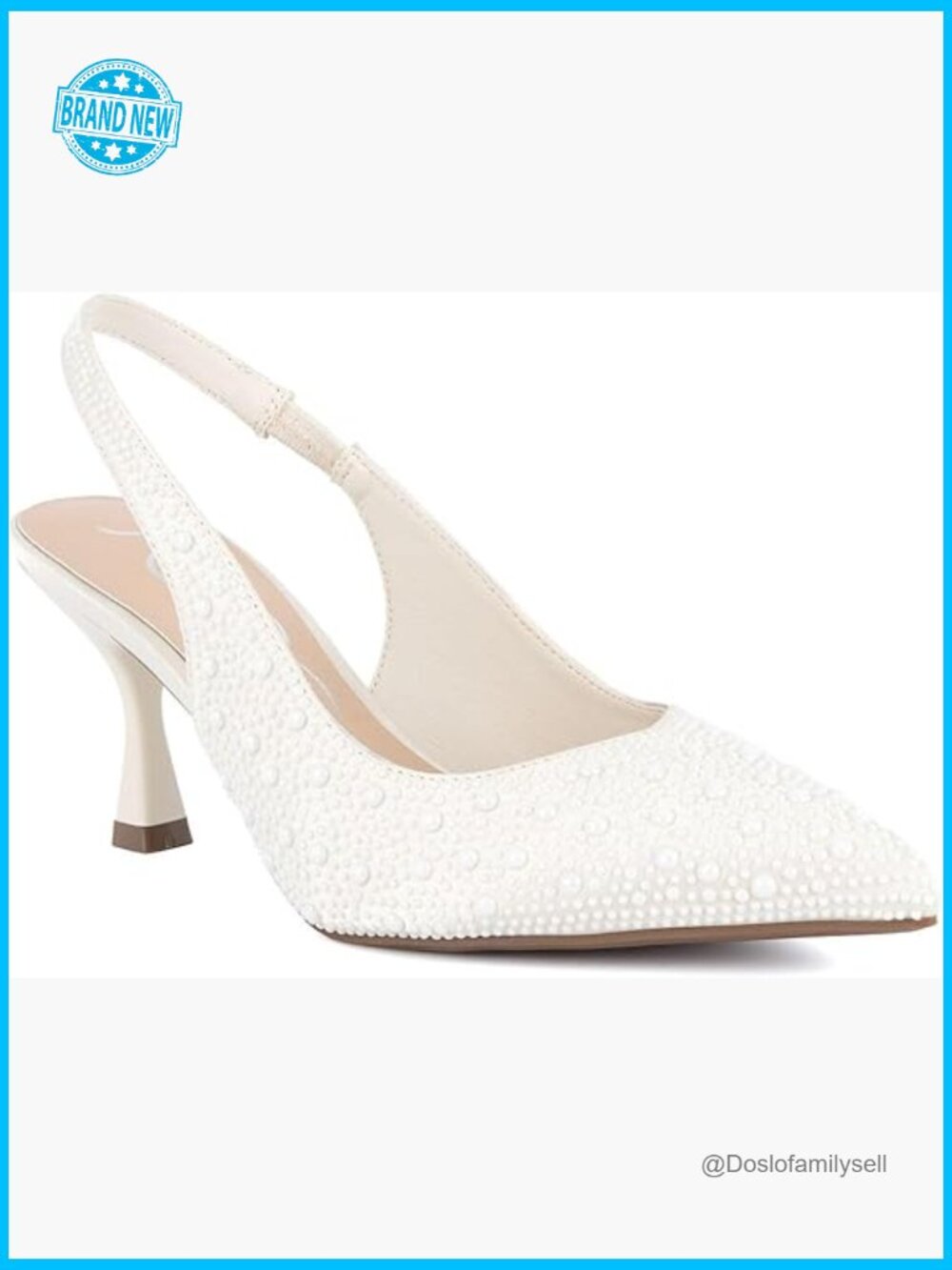 Pointed Toe Slingback Kitten Heels Elegant Party Wedding Evening Dress Shoes